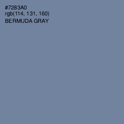 #7283A0 - Bermuda Gray Color Image